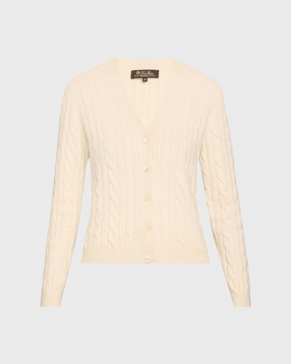 Jubilee Cable Baby Cashmere Cardigan
